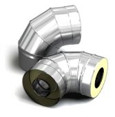 Отвод-сэндвич 90 TMF ф80/180, 0,5мм, нн